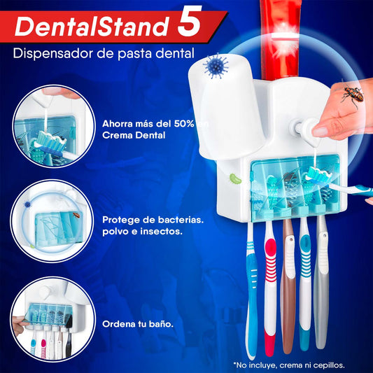 Dispensador de crema dental para  5 cepillos