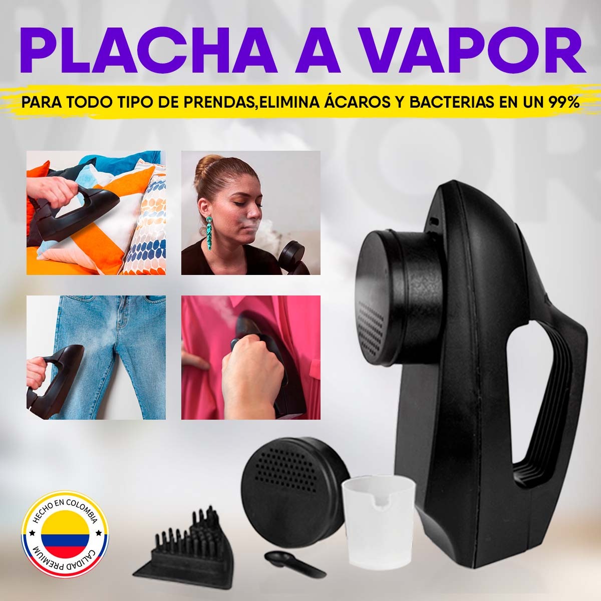 Plancha a Vapor 5 en 1 "Soft Steamer"